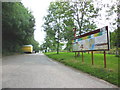 Tourist information board, in the lay-by, at Half Moon village