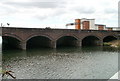 Cardiff : railway viaduct viewed from Wood Street bridge