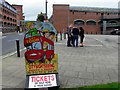 Bus tour notice board, Derry / Londonderry