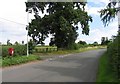 Junction of road to Rotherby on lane from Brooksby to Hoby