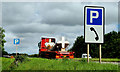 "Parking" signs near Banbridge