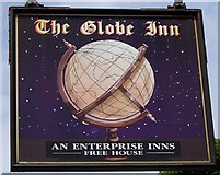 SX7087 : Sign for the Globe Inn, Chagford by Maigheach-gheal