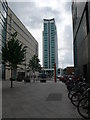 View of the new Marriott Gate hotel from the Hayes