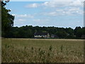 Woodthorpe Inn, seen across a field