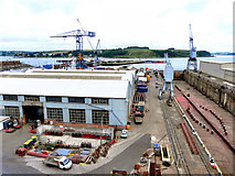 SW8132 : Port Pendennis/Falmouth Docks by David Dixon