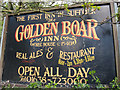 Golden Boar sign