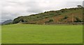 The Sarn road and Coed y Gromlech from the B4417