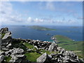V3297 : Binn an Choma, looking towards Dunmore Head and Blasket Islands by Anne Patterson