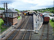 NT0081 : Bo'ness Station from the footbridge by kim traynor