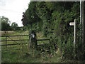 Footpath west from Magpie Lane