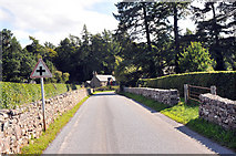 NH8449 : Road near Cawdor village by Steven Brown
