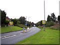 Ex Great Central Railway trackbed used by road at Haydock