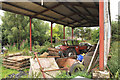 Dilapidated farm shed at Logie Farm