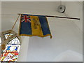 Inside St Peter, Westleton: flag