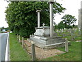 Snape, St John the Baptist: war memorial (side view)