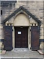 NZ2265 : The Church of St. James and St. Basil, Fenham - south door by Mike Quinn