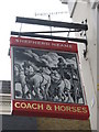 TQ2880 : Coach and Horses Pub Sign by David Anstiss