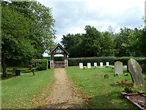 TM1577 : St Nicholas, Oakley: churchyard (4) by Basher Eyre
