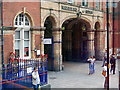 Marylebone Station Entrance from the top deck of a bus