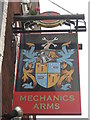 TR0161 : Mechanics Arms, Faversham, Pub Sign by David Anstiss