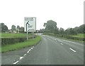 Approaching a junction on the A49