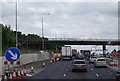 TQ5296 : M25: Murthering Lane Overbridge by N Chadwick