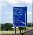 TQ5889 : M25: junction 29 sign by N Chadwick