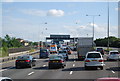 Approaching the end of the M25 near the Dartford Crossing