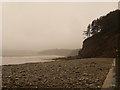 SN1606 : Amroth: the beach in the rain by Chris Downer