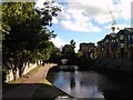 View of the Mile End Road bridge from the canal towpath