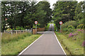 Road from Achintee entering the speed limit at Claggan