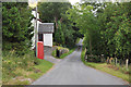 Red phone box at Blarmachfoldach