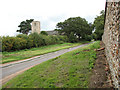 Unnamed lane past St Peter