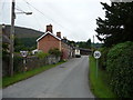 Some of the properties in Llanwnog village near Caersws