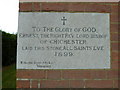 Foundation stone, Holy Trinity Horsham