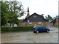 Holy Trinity Horsham as seen from Blunts Way