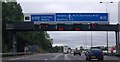 M25: anti-clockwise approaching junction 11