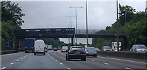 TQ1956 : Footbridge over the M25 by N Chadwick
