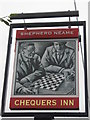 Chequers Inn, Pub Sign, Doddington