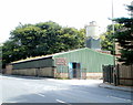 Entrance to Gryphonn Concrete Products site, Hengoed