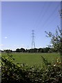 Longham, power lines