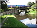 Huddersfield Broad Canal at railway crossing