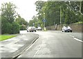 Mini-roundabout at the junction of Wigan Road and Balshaw Lane