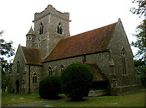 TL6614 : Holy Trinity Church, Pleshey, Essex by Peter Stack