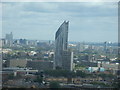 View of the Strata Tower in Elephant & Castle from Altitude 360