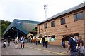 The rear of the visitors stand at Adams Park