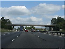 SO7807 : M5 Motorway - minor road overbridge north of junction 13 by J Whatley