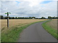 Footpath crosses Moor Lane