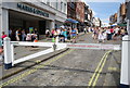 Barrier across the High St