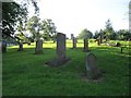 Headstones in the cemetery